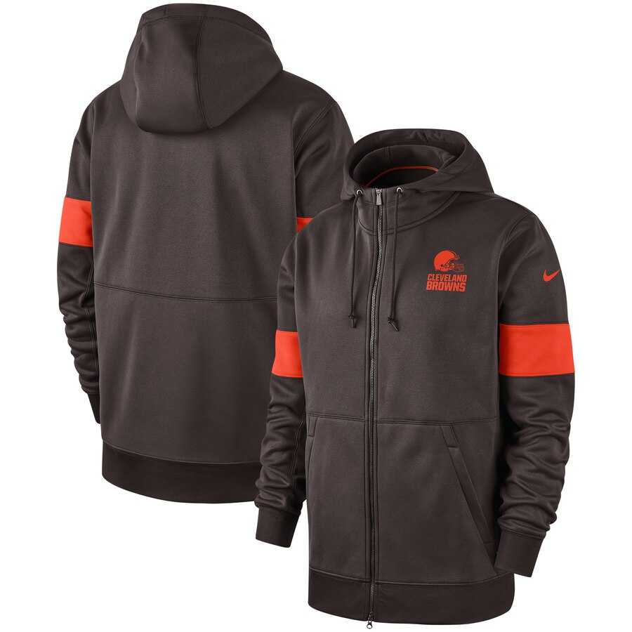 Cleveland Browns Nike Sideline Performance Full Zip Hoodie Brown,We sell and wholesale Cleveland Browns Nike Sideline Performance Full Zip Hoodie Brown on line form chian!